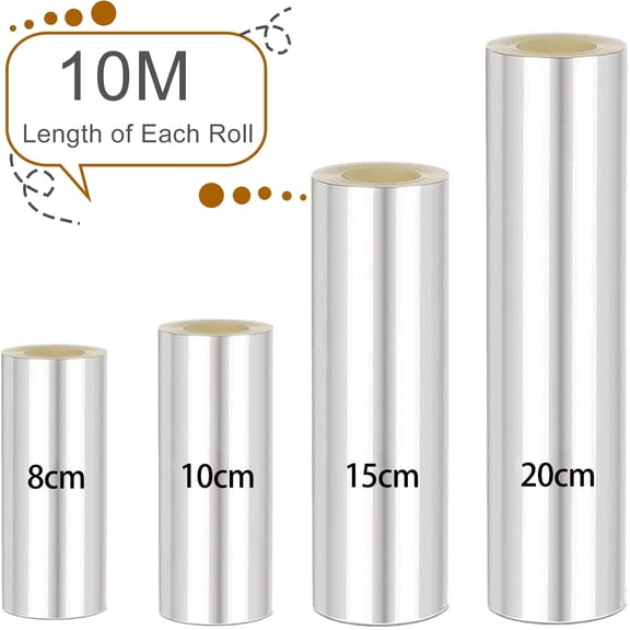 4PCS Cake Collars 20/15/10/8cm*10m ,Professional Acetate Sheets for Baking, Clear Cake Strips Rolls for Chocolate Mousse Baking ,Cake Edge Decorating.