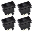 thumbnail image 1 of 4PCS Car Black Plastic Window Control Switch Button 191959855 BDP605 for Golf MK2 -1987 1988 1989, 1 of 4