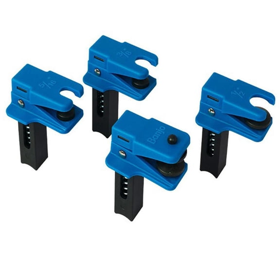 4PCS Car Brake Line Clamp, Car Brake Oil Line Plug Tool, Automatic Fluid Stop Clamp Set, Universal Cars Vertical Leak-free Brake Nozzle Stop Clip for Most Cars Trucks Accessories - Blue