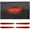 4PCS Car Door Handle Protector Reflective Stickers, 3D Car Door Handle