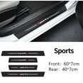 thumbnail image 1 of 4PCS Car Door Scuff Sill Cover＋Rear Guard Bumper Scratch Protector Non-slip Pad, 1 of 5