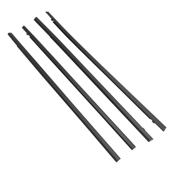 4PCS Car Outer Door Windows Rubber Weatherstrip For Honda Civic 2016-2019 Waterproof Pressure Sealing Strip Car Accessories