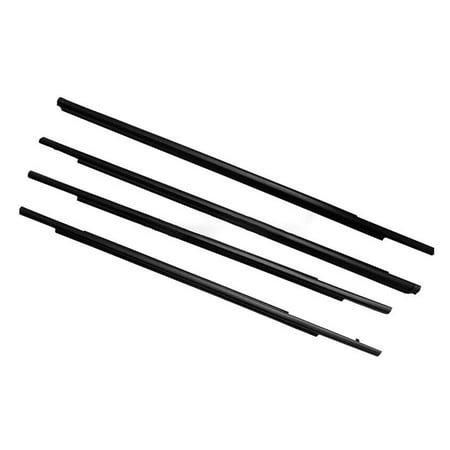 4PCS Car Outer Windows Rubber Weatherstrip For Mitsubishi Outlander Sport GA ASX RVR 2011-2020 Sealing Strip Car Accessories