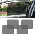thumbnail image 1 of 4PCS Car Side Window Sunshade, Static Cling Black Sun Blockers for UV Rays Protection, Privacy & Heat Reduction, Reusable Washable Window Shades Fit Most Cars, 1 of 7