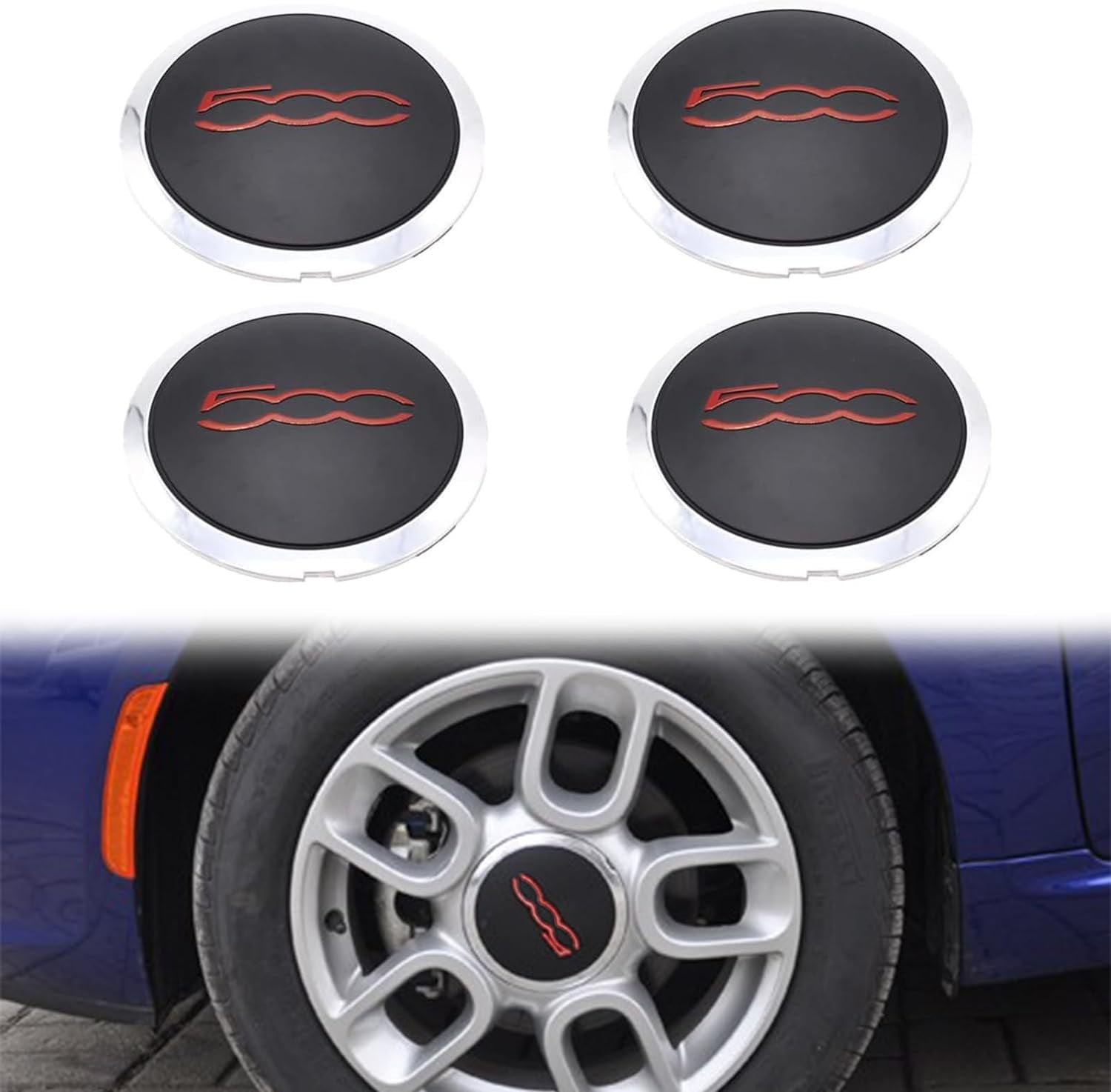 Fiat 500 alloy wheel centre cap discount