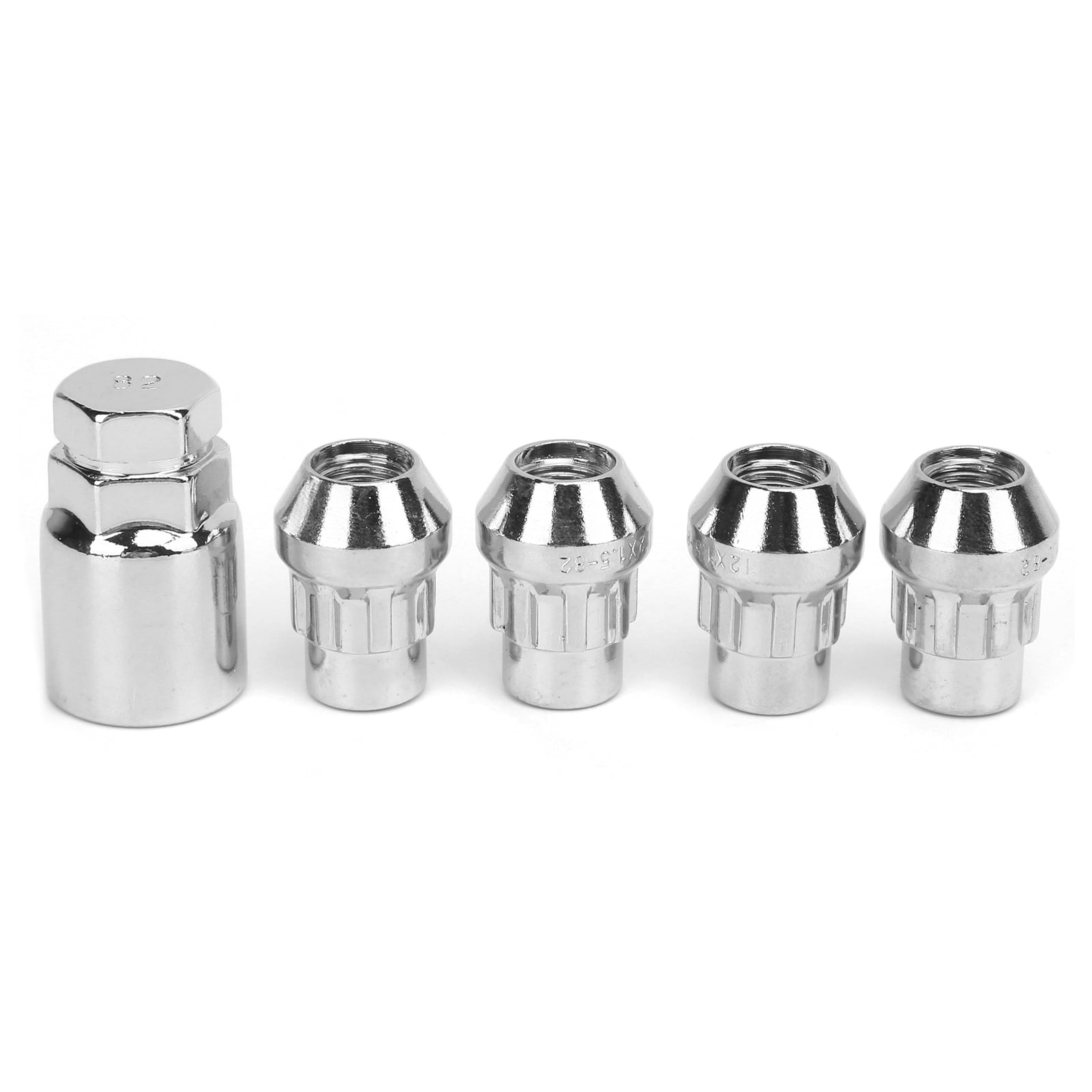 4PCS Car Wheel Nut Locks M12x1.5MM 32MM Height Steel Universal