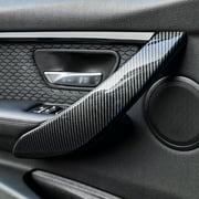 4PCS Carbon Fiber Style Interior Door Handle Cover Trim For BMW F30 320i 328i 2013-2018