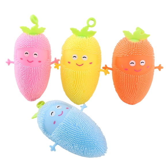 4PCS Carrots squishy Fidget Toys for Adults Kids Stress Balls Squeeze Stress Ball Sensory Fidget Toys Stress Relief Gifts Party Favors Easter Basket Stuffers Autism ADHD Autistic Children