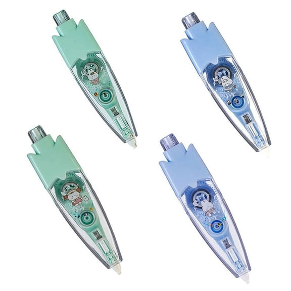 4PCS Cartoon Pattern Decorative Tape,Decorative Pens DIY Cute Animals -Type Pen,DIY Lace Correction Tape