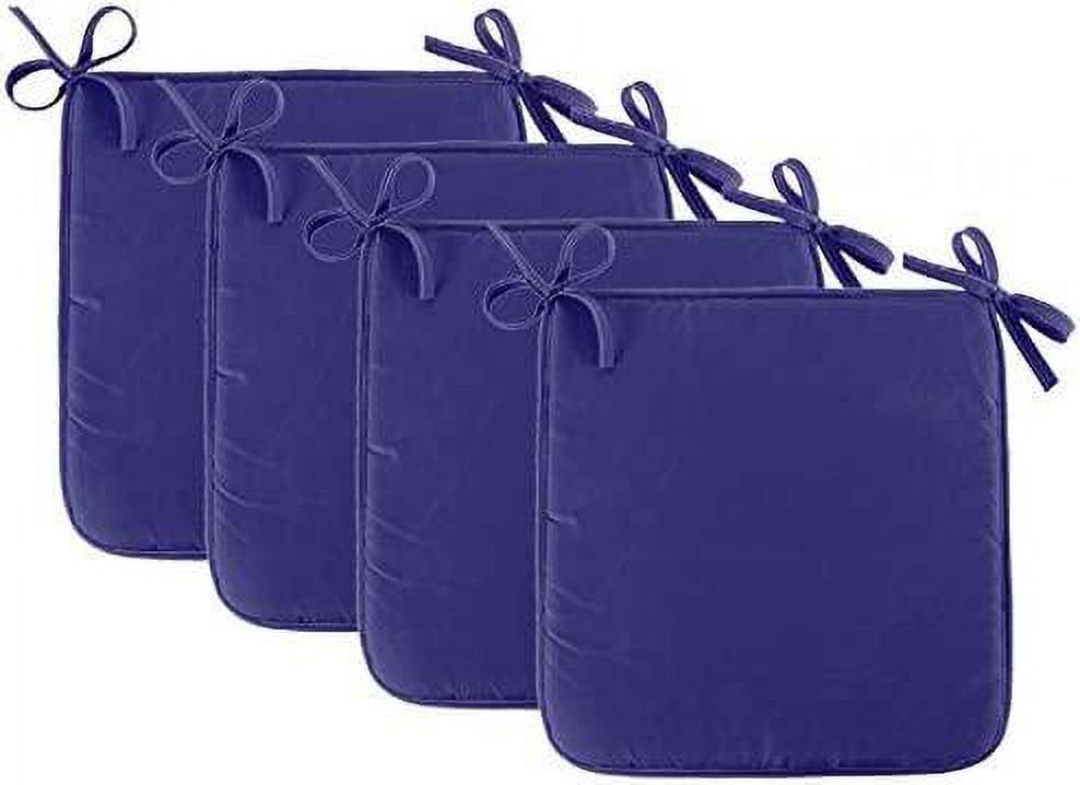 4PCS Chair Pads NonSlip Soft Seat Pads with Ties Removable Kitchen