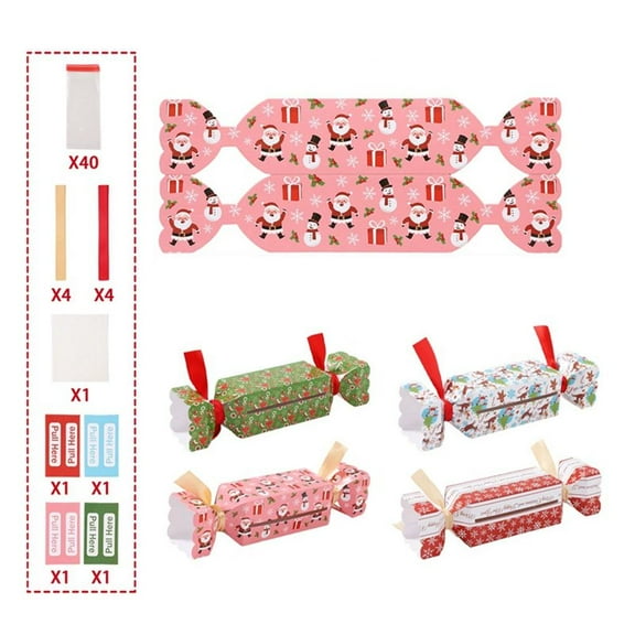 4PCS Christmas Money Box for Cash Gift Pull,Funny Surprise Box Money Gift B-ox for Kids Adults with 40 Bags,Fun Ways to Give Cash Gifts,DIY Candy Christmas Money Holders for Cash