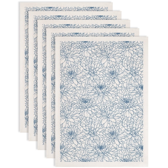 4PCS Chrysanthemum Underglaze Transfers for Pottery Floral Pattern ...