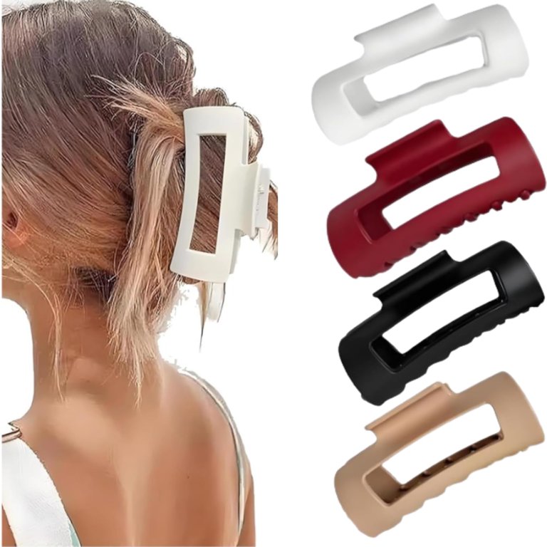 4-Pack Cloud Design Claw Clips for Women, Strong Hold  display picture 2