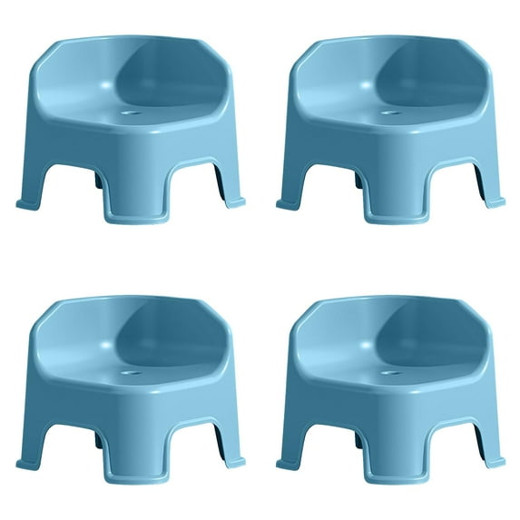 4PCS Compact Step Stool for Home - Versatile Lightweight Toilet Stool, Non- Shoe Changing Stool & Under Desk Footrest - Sturdy Small Stool for Bathroom, Kitchen, Bedroom Multi-Purpose Use