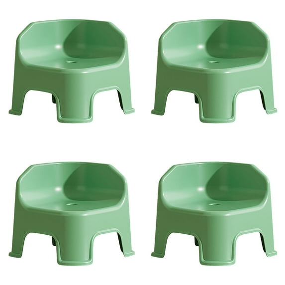 4PCS Compact Step Stool for Home - Versatile Lightweight Toilet Stool, Non- Shoe Changing Stool & Under Desk Footrest - Sturdy Small Stool for Bathroom, Kitchen, Bedroom Multi-Purpose Use