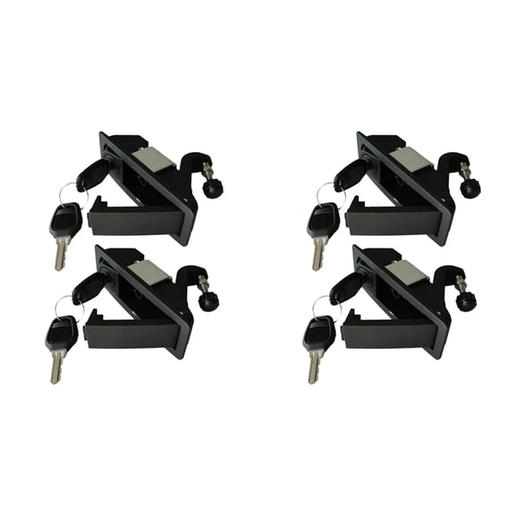 4PCS Compression Lock Trigger Lock Zinc Alloy Adjustable Lever Hand Operated Compression Flush Black