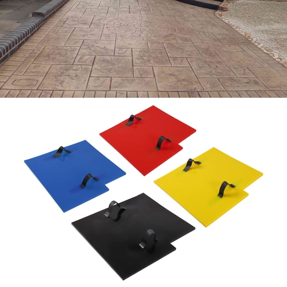 4PCS Concrete Stamps, Slate Concrete Texturing Skin for Wall and Floor Sturdy, 24" X 24" Realistic Concrete Texture Mat, for Courtyard Paths, Swimming Pool Platforms