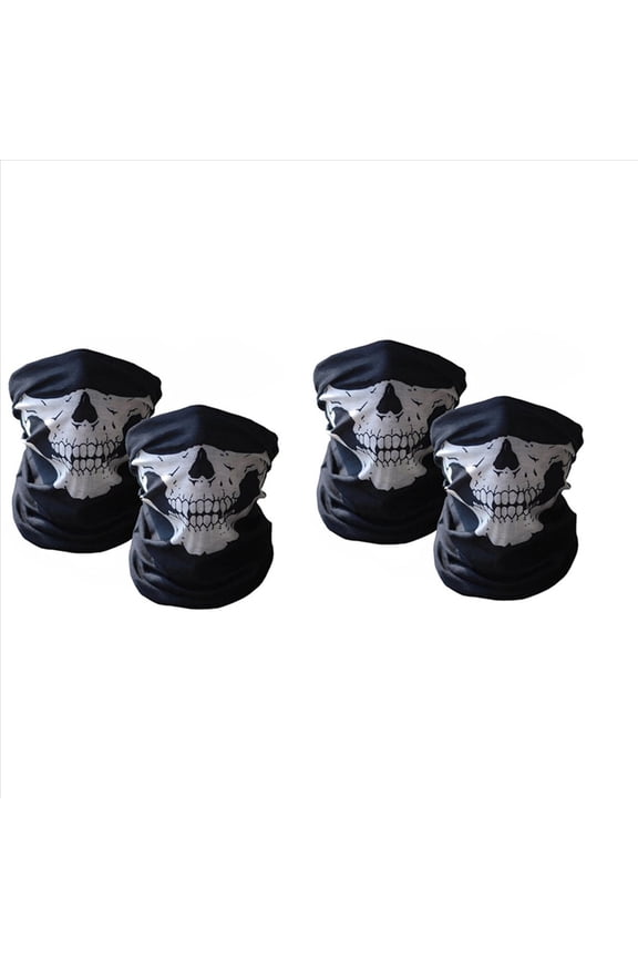 4PCS Cool Bicycle Ski Half Face Mask Ghost Scarf Multi Use Neck Warmer