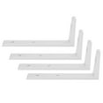 thumbnail image 1 of 4PCS Corner Braces Aluminum L Shaped Right Angle Support Fixing Repair Brackets Silver2020 Single Groove, 1 of 8