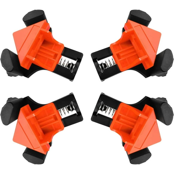 4PCS Corner Clamps, 90 Angle Presses for Woodworking, Frame Clips for Picture Frames, DIY Hand Tools