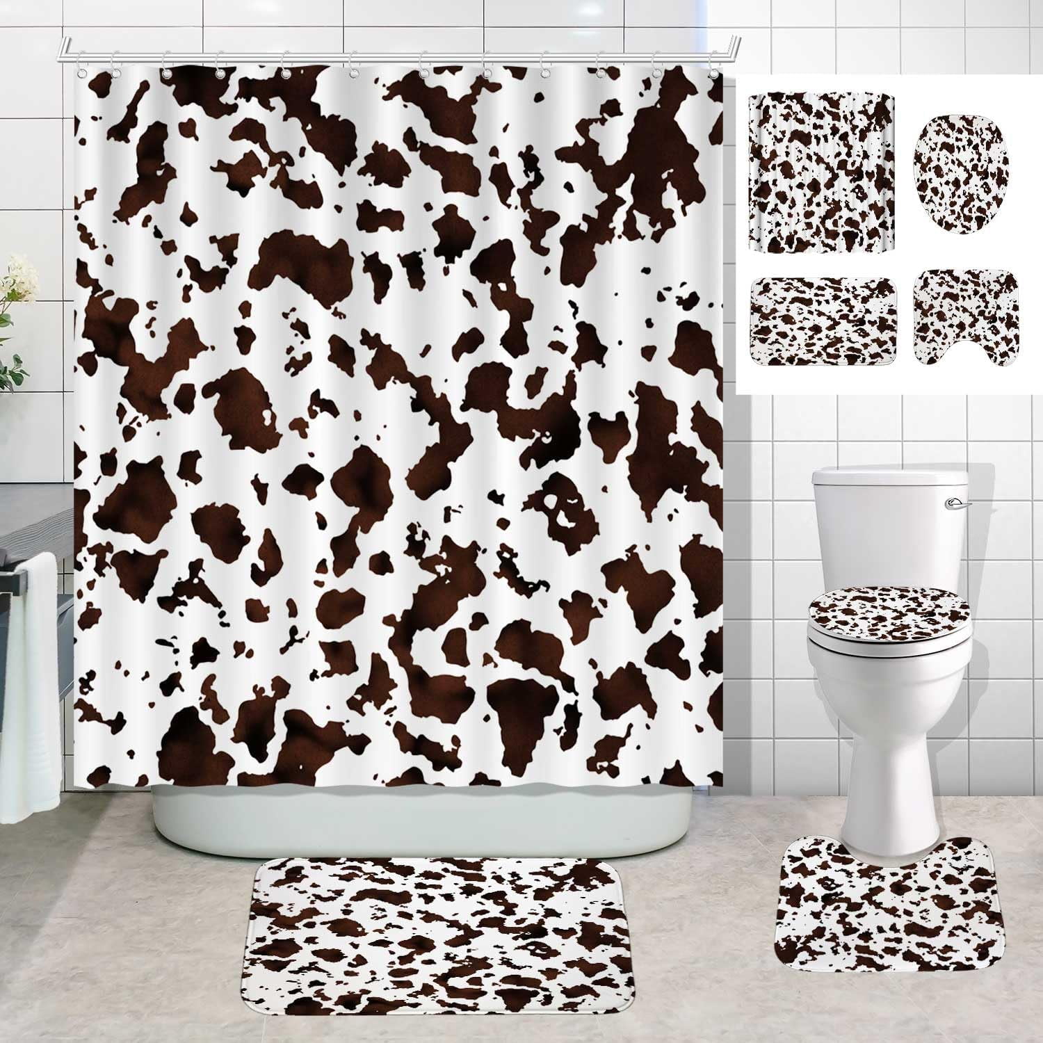 Cow Print Shower Curtain