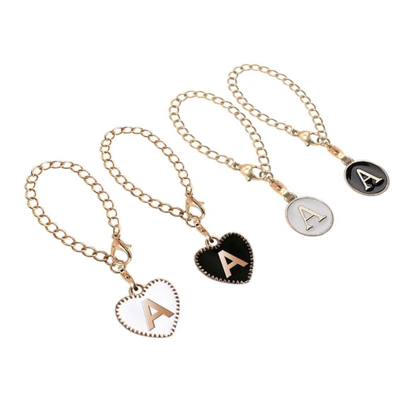 4PCS Cup Identifier Pendants Initial Pendants Water Bottle Charm Water Cup Handle Charm Suitable for Beverage Containers