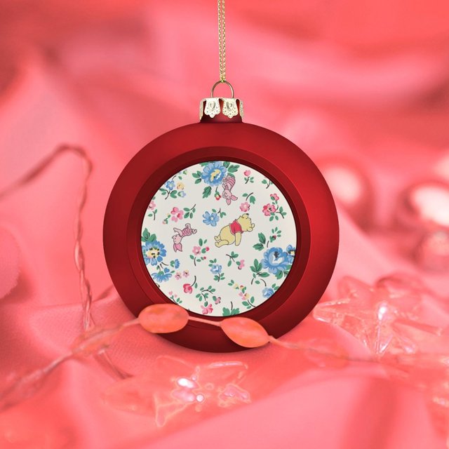 4PCS Cute Redstyle Cartoon Disney Winnie The Pooh Anime Christmas