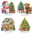 thumbnail image 1 of 4PCS DIY Diamond Ornaments, Diamond Art Painting, Christmas Creative Design, Acrylic Home Decoration Desktop Ornaments (Single-Sided Diamond)-LL053+LL056+LL058+LL059, 1 of 12
