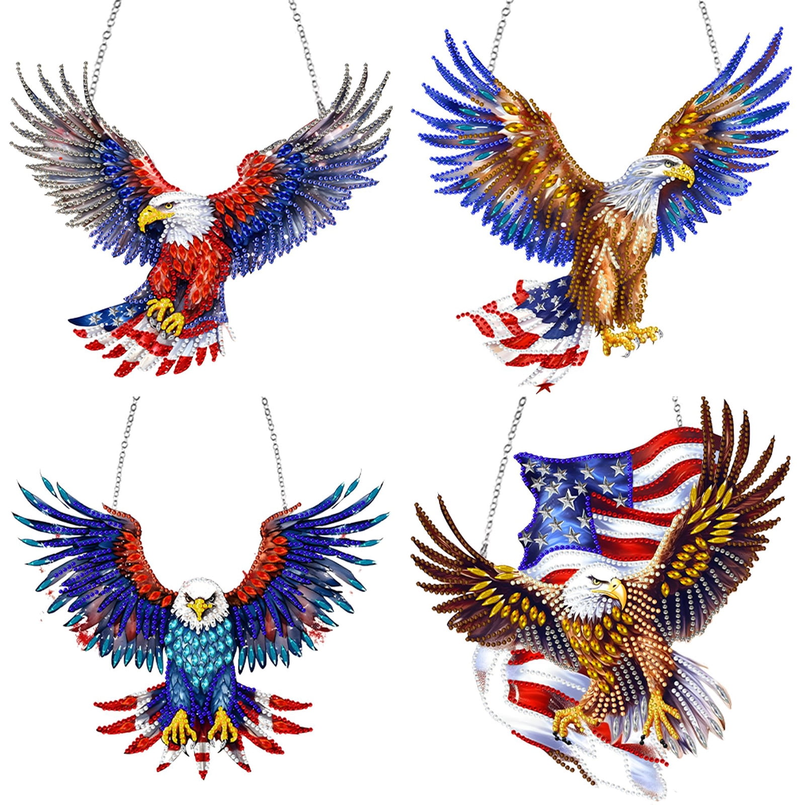 DIY Diamant Malerei Schneeflocke - Doppelseitiger Fensteranhänger Zum Basteln