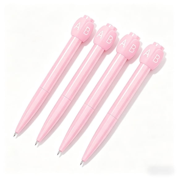 4PCS Decompression Rotating Gel Pen, Silent Bearing Spinning Pen with Smooth Low-Frequency Rotation for Office Boredom Relief & Daily Writing