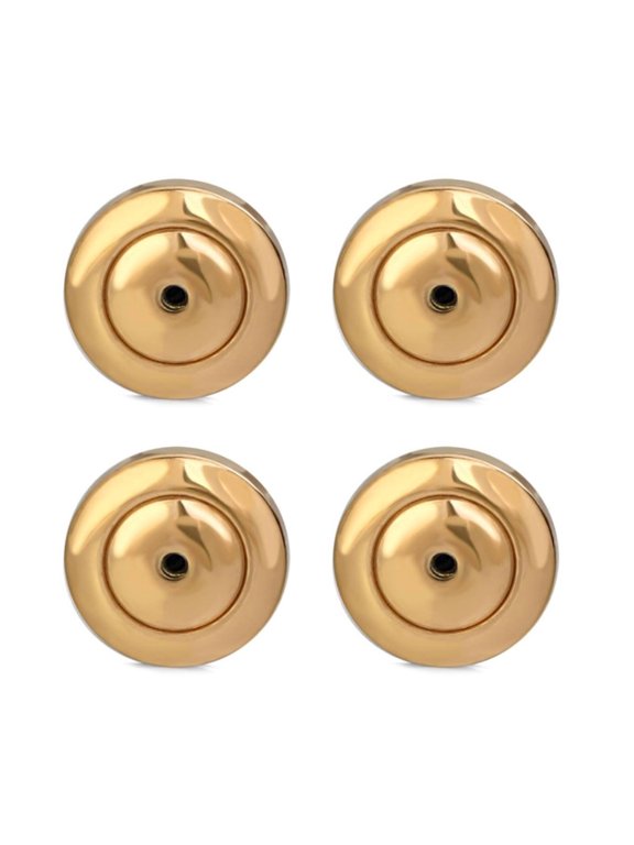 4PCS Dics Earring Backs for Studs Heavy Earrings Earring Backs for Droopy Ears Push Pierced Stainless Steel Earring Plug