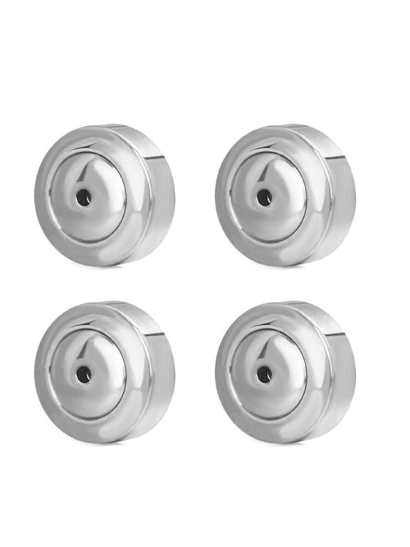 4PCS Dics Earring Backs for Studs Heavy Earrings Earring Backs for Droopy Ears Push Pierced Stainless Steel Earring Plug