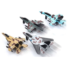 TEAMD 4PCS Diecast Fighter Jets Pullback Airplane Toys Military Plane Fighter Toys Alloy Mini Air Force Kids Playset Birthday Xmas Gifts for Boys and Girls