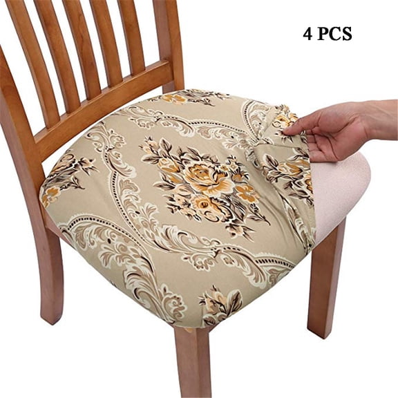 4PCS Dining Room Chair Covers,Dining Room Chairs Covers,Dining Room Chair Covers,Washable Removable Dustproof Universal Slipcovers,Dining Room Protector Slipcovers,Wongback Chair Covers