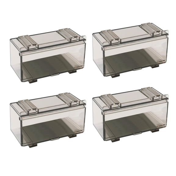 4PCS Display Case 1/64 Model Car Display Protector Clear Acrylic Cases for Hot Wheels