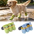 thumbnail image 1 of 4PCS Dog Shoes for Small Dogs, Dog Booties Hot Pavement Summer Puppy Dog Boots & Paw Protectors with Soft Anti- Rubber Sole, Mesh Breathable Dog Booties for Hardfloors, Walking Running, 1 of 8