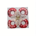 thumbnail image 1 of 4PCS Donut Christmas Ornaments - 7cm Festive Candy Hanging Decorations for Xmas Tree, Holiday Parties & Easter Decor, 1 of 9