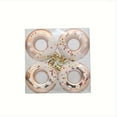 thumbnail image 1 of 4PCS Donut Christmas Ornaments - 7cm Festive Candy Hanging Decorations for Xmas Tree, Holiday Parties & Easter Decor, 1 of 9