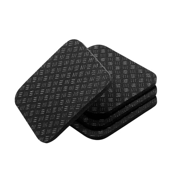 4PCS Double-Sided Non-Slip Exercise Bike Mat, Silicone Shockproof Mat for Exercise Bike, Treadmill, Walking Pad