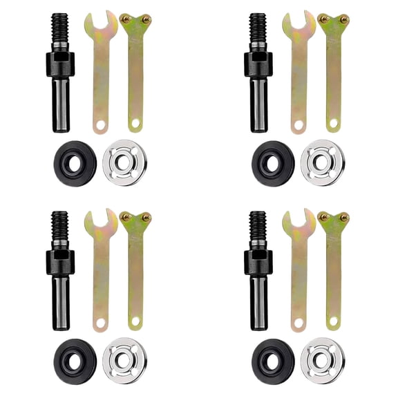 4PCS Drill to Angle Grinder Adapter Kit, Metal Conversion Rod with Tools for Converting Drills to Grinding, Cutting and Polishing Tools