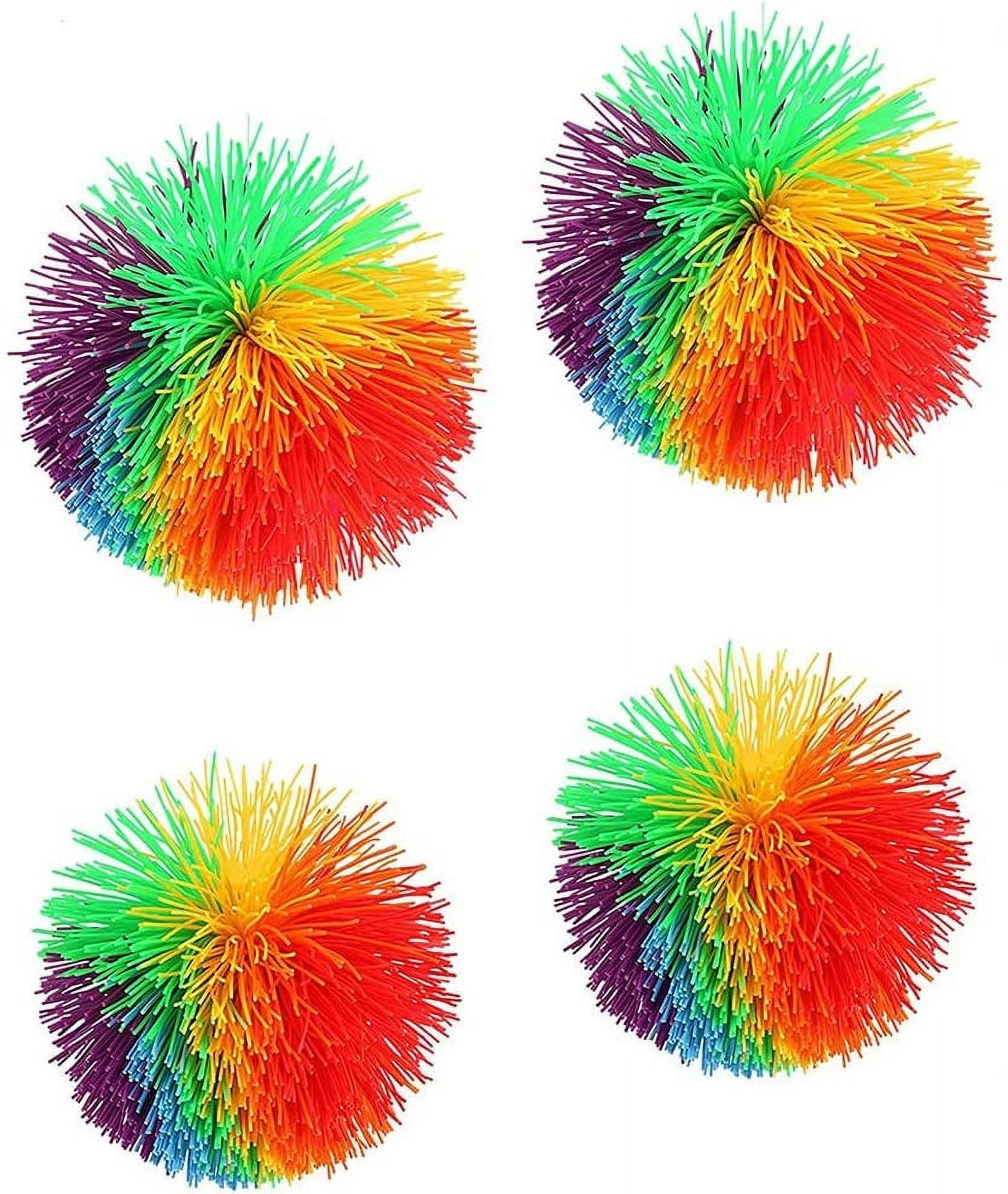 Pluokvzr 2/1 Pack Rainbow Stress Relief Toy Sticky Ball - Anti Stress  Squishy Sensory Balls Elastic Fidget Squeeze Balls, Non-Toxic for Adults  Kids