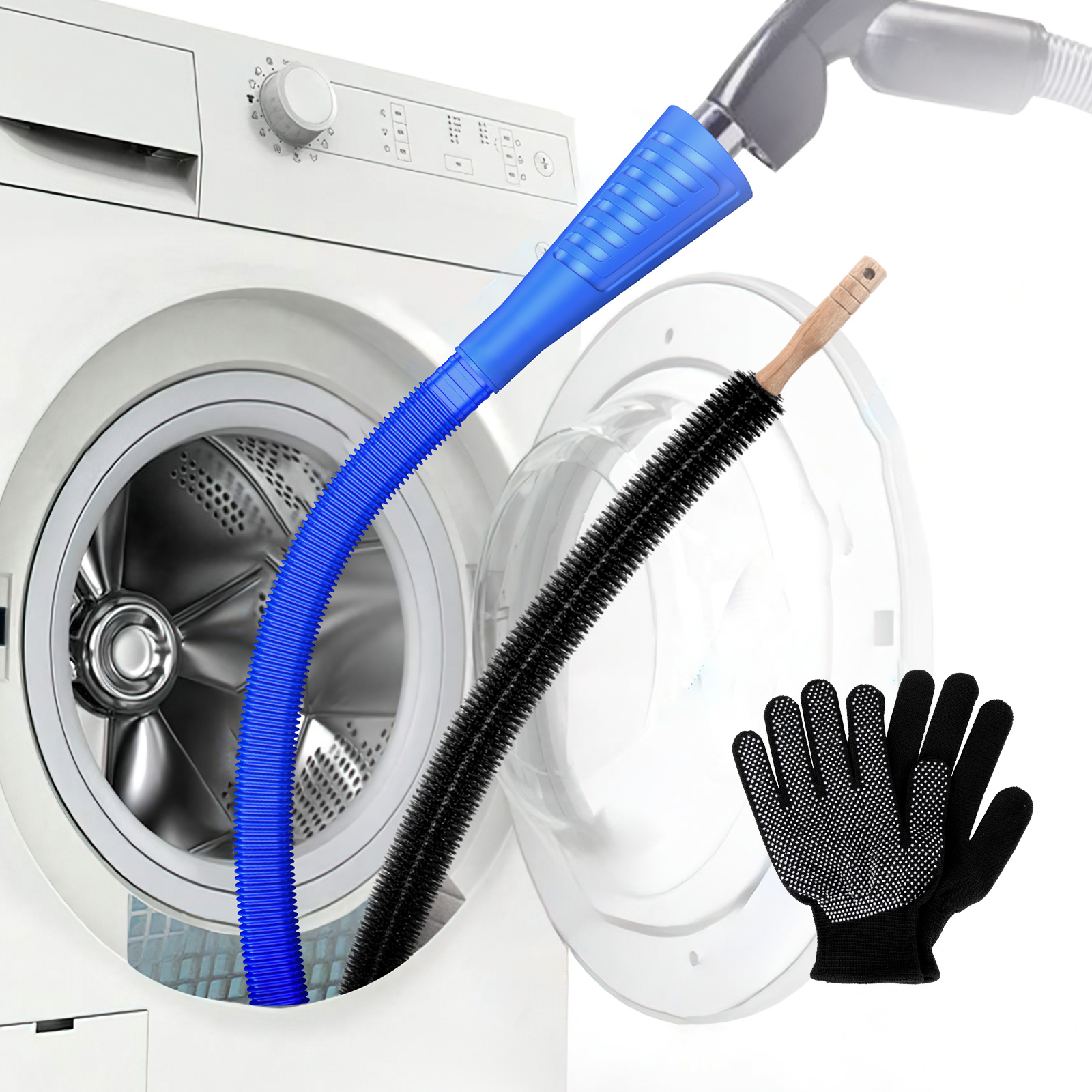 Machinehome Dryer Vent Lint Remover Plastic Vent Lint Cleaning Hose