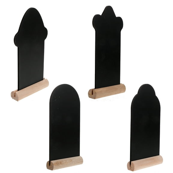 4PCS Easter Wooden Blackboards School Note Boards Mini Blackboards