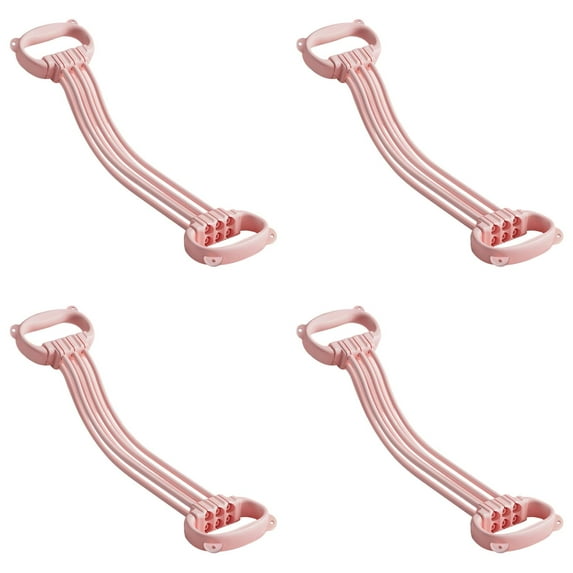4PCS Elastic Resistance Bands Set - Multifunctional Fabric Workout Bands with Handles - Full Body Strength Training Equipment for Muscle Toning, Yoga & Physical Therapy - Home Gym Essentials