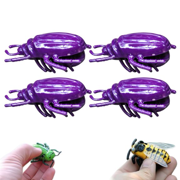 4PCS Electric Walking Toy, Interactive Mini Moving Toy,Electronic Toys Vibrating Funny High Simulation Battery Powered Plastic Walking InsectToy for Prank Fun,Gifts for Family Friends