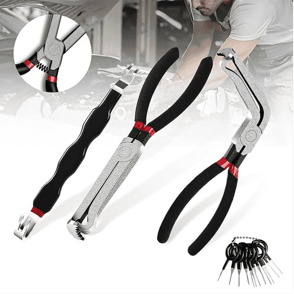 Vidonio 3Pcs Electrical Disconnect Pliers Set,37960 37980 13120 Automotive Connector Removal Tool,Hose Clamp Pliers,for Car Wiring Harness,ECU Repair
