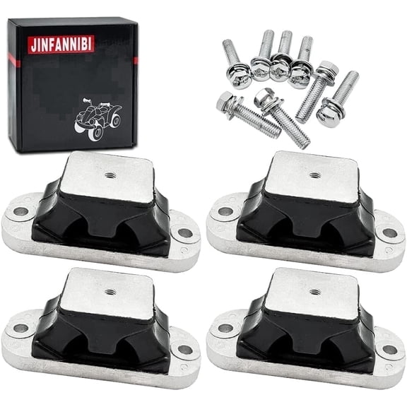 4-Pack Engine Motor Mounts Rubber Bracket Kit for Yamaha WaveRunner FX140 EXR VX FZS FZR FX GP1800R 1050 1100 1800 PWC, OEM Replacement 67X-44517-10-00