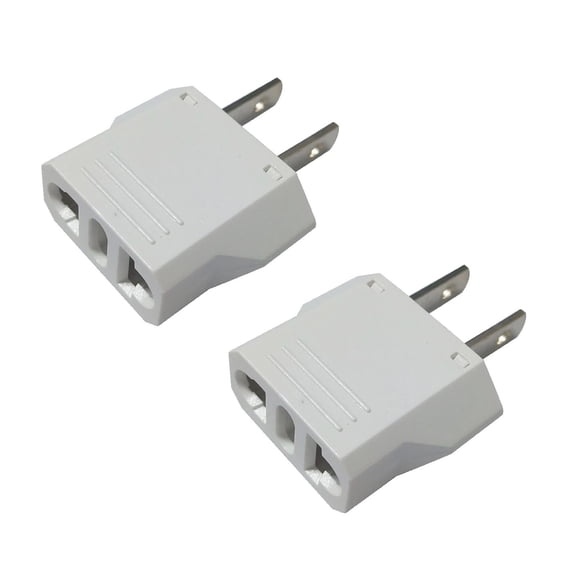 4PCS European to US Plug Adapter, EU to US Adapters, Europe to USA Plug Adaptor Plug Pin Converter, Travel Adapters European to American, Canada, Mexico