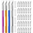 thumbnail image 1 of 4PCS Exacto Knife, Hobby Knife Craft Knifes with 40PCS Spare Exacto K..., 1 of 1