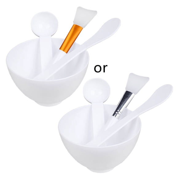 4PCS Face Mask Mixing Bowl Set DIY Facemask Mixing Tool with Silicone for Facial Mask Bowl Makeup Brushes Spatula Beauty Skin Care